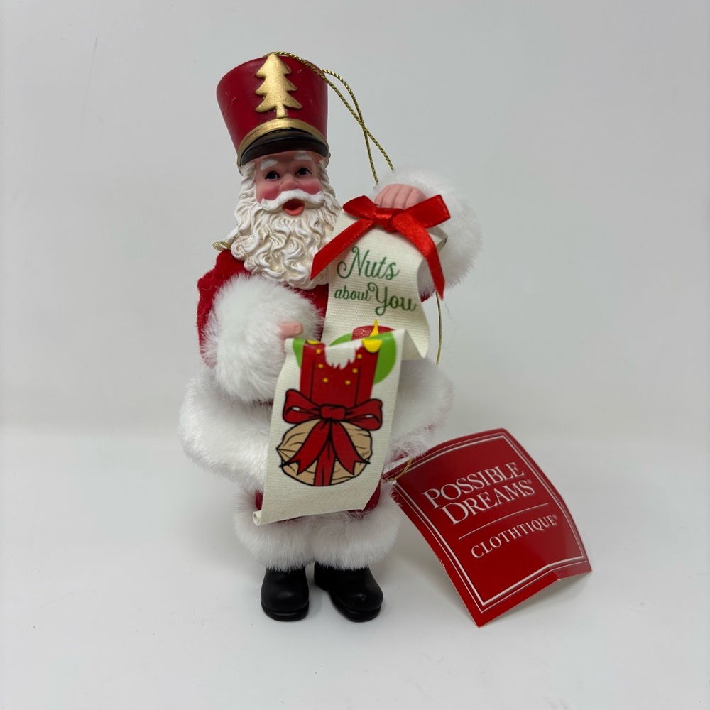 Department 56 Possible Dreams Clothtique Santa Ornament NWT
